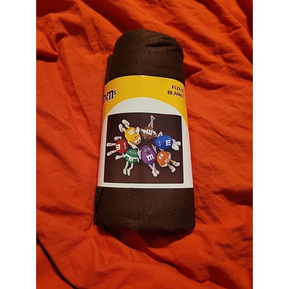 M&M Character Fleece Blanket New 50x60